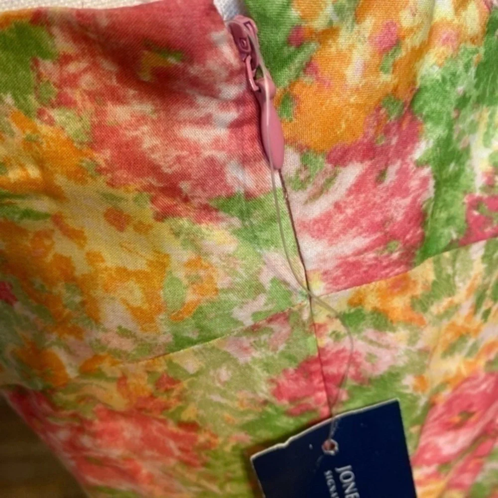 Jones New York dusty rose Cottagecore floral skirt‎ size 6 NWT